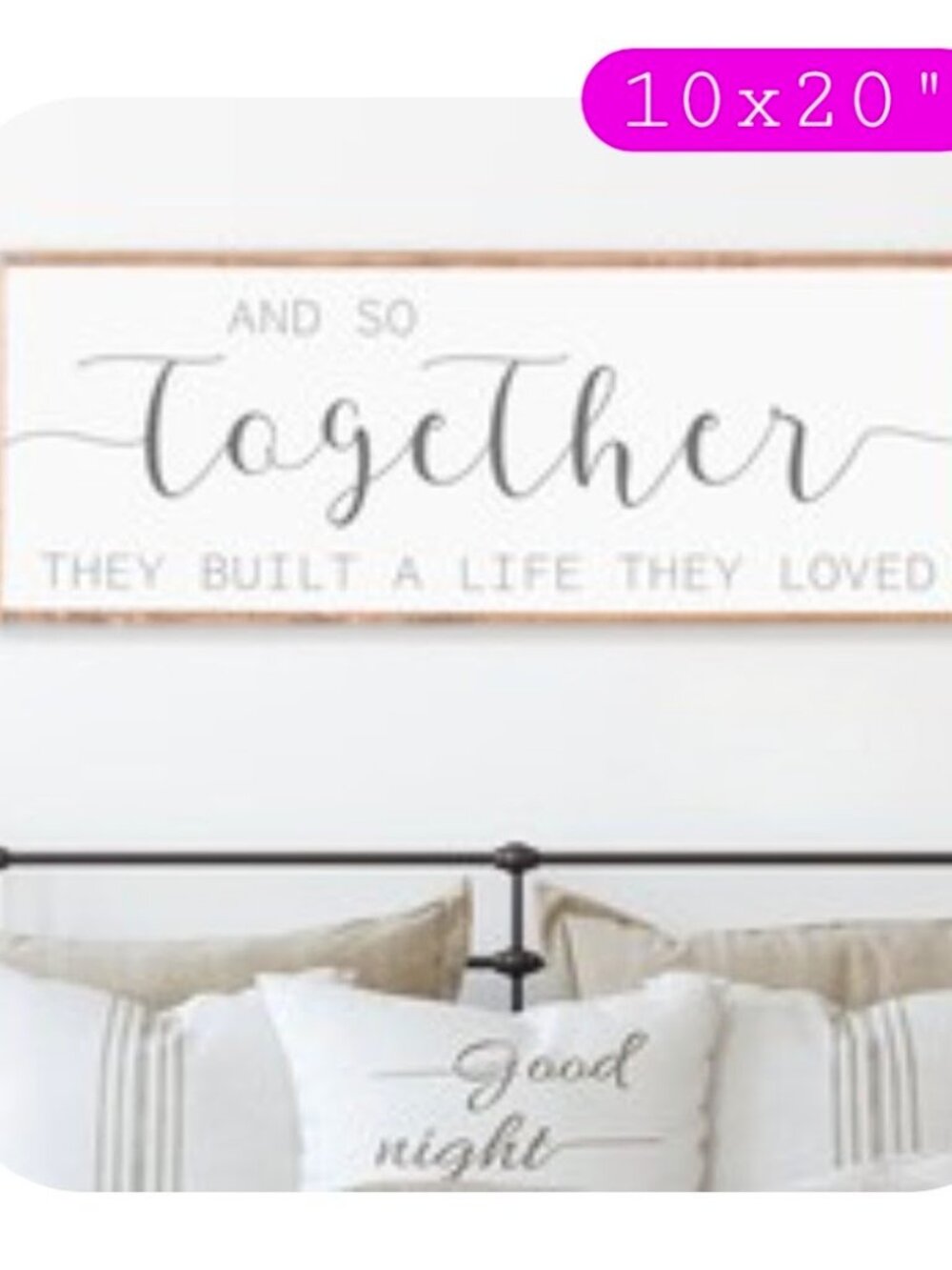 & So Together they built a life they loved rustic/minimalist wall art